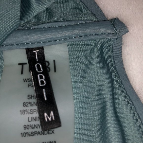 Tobi Blue Lace-Up Bikini Set - Picture 11 of 12